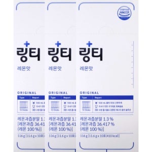 링티 수분 충전 비타민C 보충 레몬맛 11.6g x 10포 x 3박스 30일분