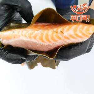 다시마 숙성 연어 300g,500g,1kg 곤부즈메 횟감용 구이용 필렛
