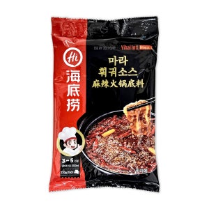 얼얼매콤한 하이디라오 훠궈 홍탕 샤브 소스 220g 요리 재료 만들기
