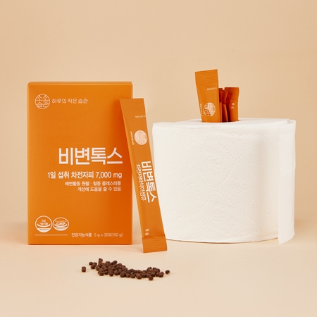비변톡스 차전자피 환 식이섬유 영양제 쾌변 배변활동 도움 30포, 8개