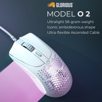 글로리어스 MODEL O2 게이밍 유선 마우스 모델O2 화이트블랙