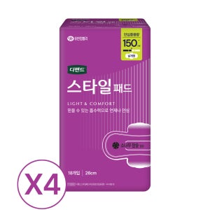 디펜드 스타일 여성 패드 참숯 안심 중용량 18매x4팩