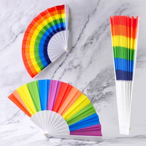 레인보우 무용부채 부채춤 공연 학예회 장기자랑 체육대회