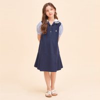 [BEANPOLE KIDS] 여아 세일러 피케 원피스 네이비 (BI3371G06R)