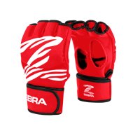 지브라 MMA 글러브 - ZEBRA FITNESS Training Gloves Red /권투글러브 킥복싱 무에타이 MMA 종합격투기