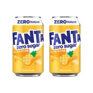 (공식) 환타 파인애플 제로 CAN 350ml 24개