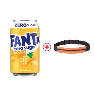 (공식) 환타 파인애플 제로 CAN 350ml 24개 + 환타 러닝벨트 (옵션선택)