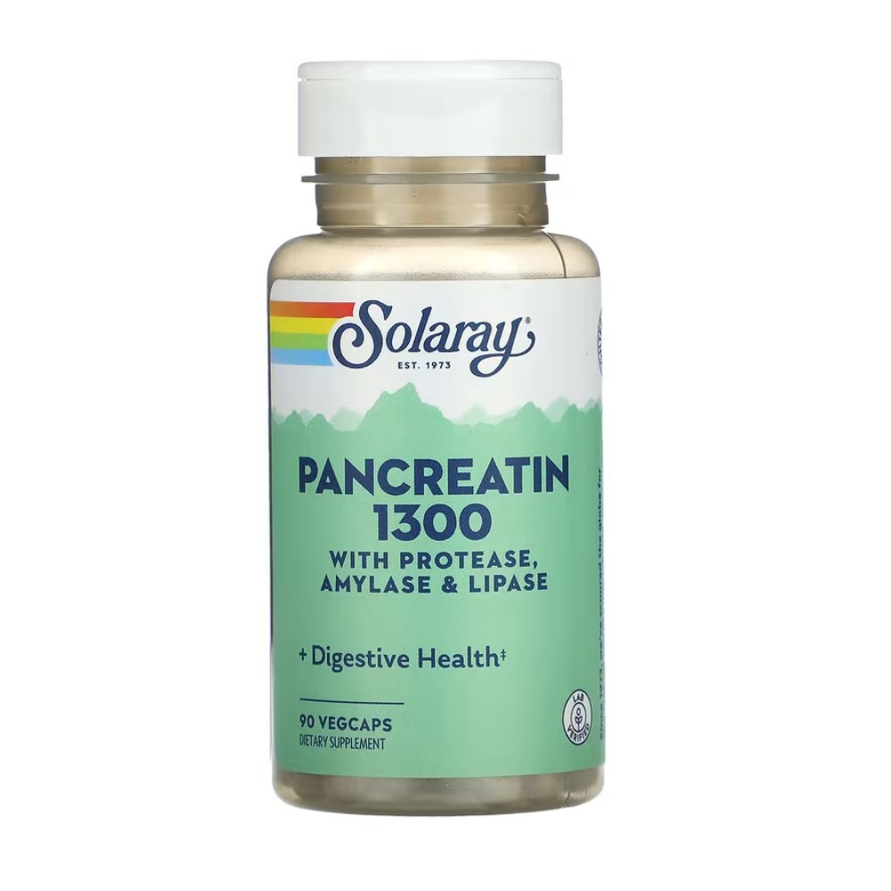 솔라레이 <b>판크레아틴</b> Pancreatin 1300 90베지캡슐