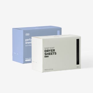 소프소프 드라이 퍼퓸시트 40매입 x 4 set - 건조기 의류관리기 향기 시트