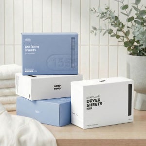 소프소프 드라이 퍼퓸시트 40매입 x 4 set - 건조기 의류관리기 향기 시트