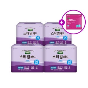 [견본추가증정]디펜드 스타일 여성용 요실금 패드 초슬림 안심 대용량12매x4팩