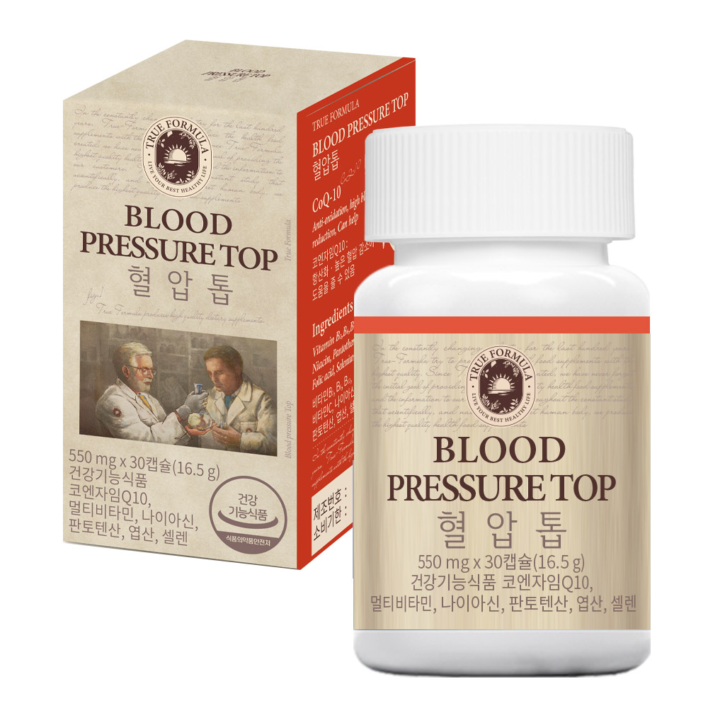 <b>트루</b>포뮬러 혈압톱 (항산화, 높은 혈압 감소에 도움) 30캡슐, 1개