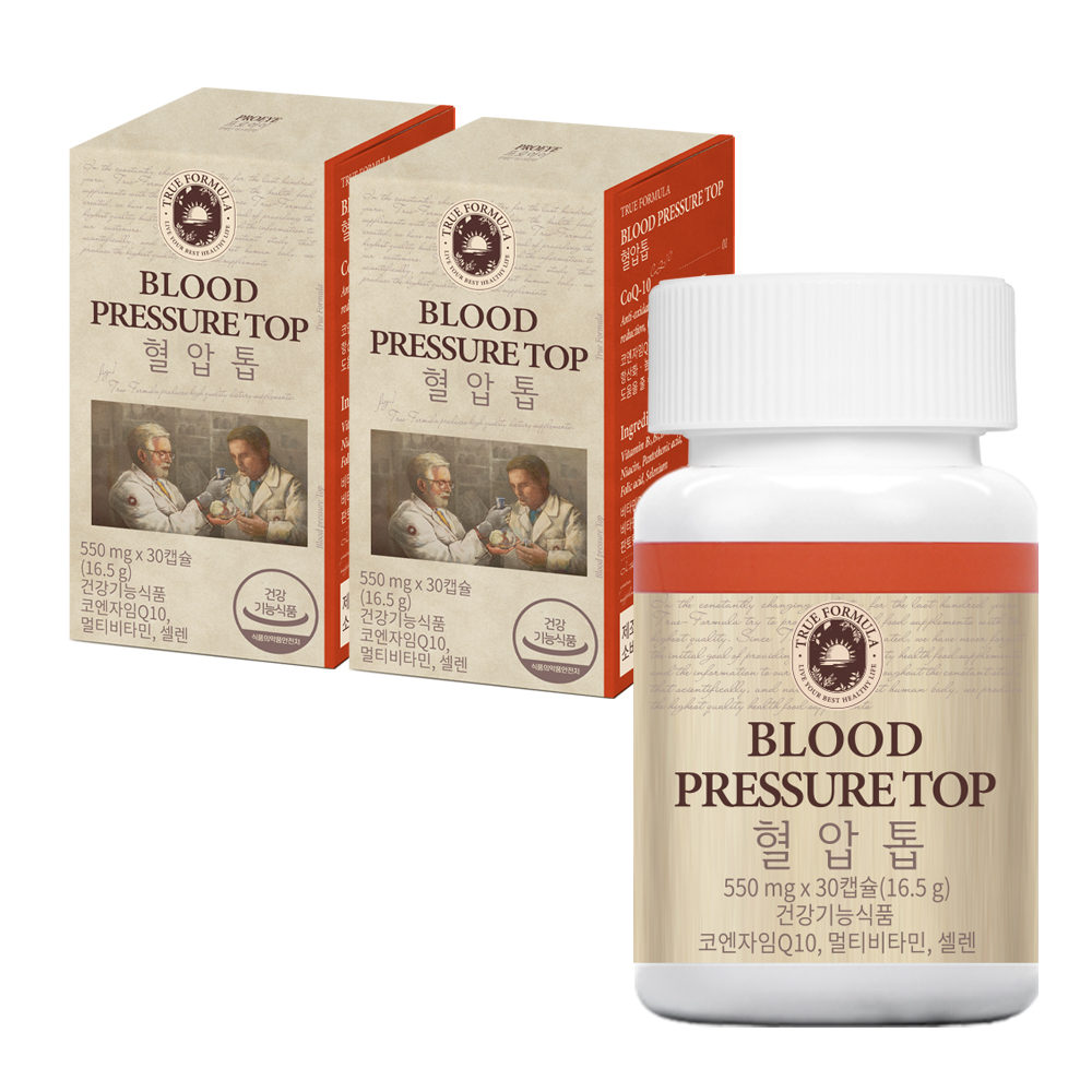 <b>트루</b>포뮬러 혈압톱 (항산화, 높은 혈압 감소에 도움) 30캡슐, 2개