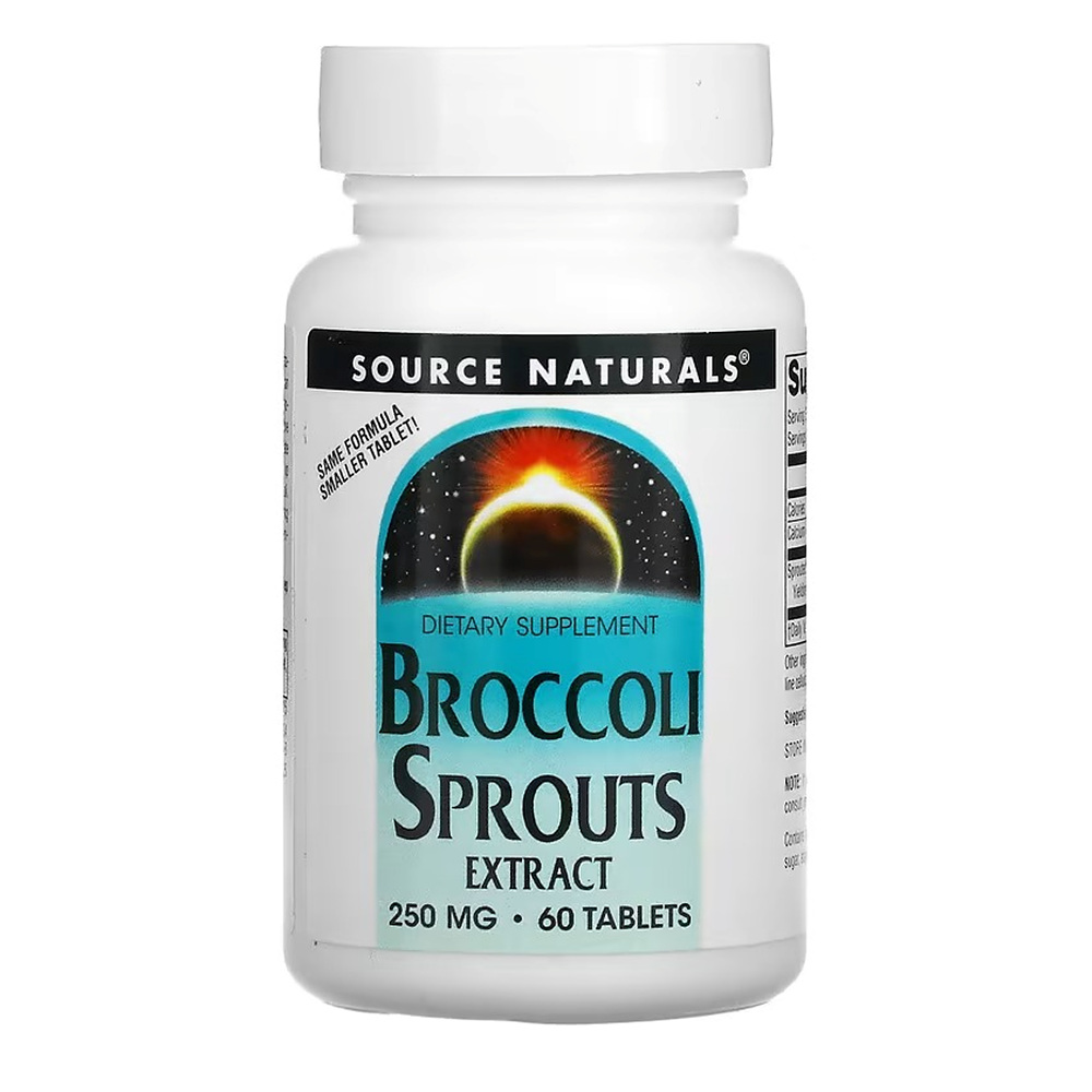소스내추럴스 <b>브로콜리 스프라우트</b> 추출물 <b>250mg</b> 60정