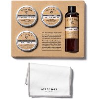 Otter Wax 가죽 케어 키트 미국산 안장 비누 및 연고 포함 자켓 자동차시트 신발 부츠용