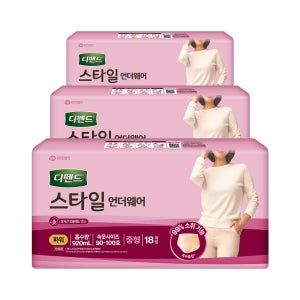디펜드 스타일 언더웨어 여성파워 중형18매x3팩 팬티형