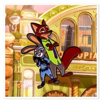 주디닉뱃지 주토피아 ZOOTOPIA 토끼 여우 디즈니 동물 애니 금속 핀뱃지