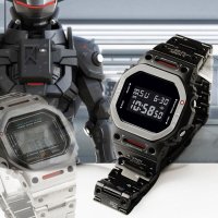 Gshock 메카 티타늄 케이스 키트 GMW-B5000 스테인레스 스틸 베젤 MechWarrior 교체 용 로봇