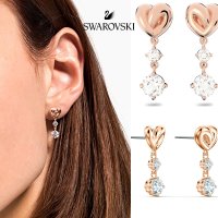 스와로브스키 (SWAROVSKI) 5517942 Lifelong Heart 여자 라이프롱 하트 드롭 이어링 귀걸이