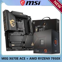 AMD RYZEN9 7950X CPU MSI MEG X670E ACE DDR5 소켓 AM5 X670 WiFi E-ATX 컴퓨터 하드웨어 소프트웨어 게임 PC 메인보드