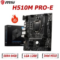 MSI H510M PRO-E 메인보드 LG 호환 호환A 1200 DDR4 64GB PCI-E 4.0 Intel H510 메인 보드 지원 Windows 10 64 비트 4SATAl