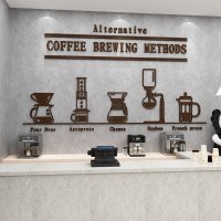 커피 매장 카페 가게 3D 벽걸이 스티커 붙이는 스티커 액자 인테리어 벽인테리어 간판