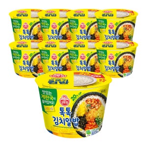 오뚜기 컵밥 톡톡김치알밥+즉석 계란국 227g, 9개
