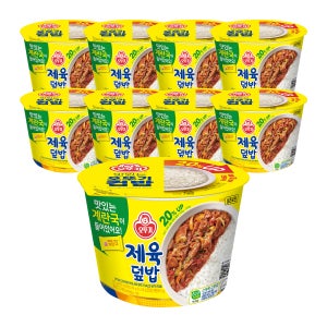 오뚜기 컵밥 제육덮밥+즉석 계란국 315g, 9개