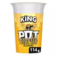 Pot Noodle 팟누들 킹 오리지널 카레 컵라면 114g 8팩