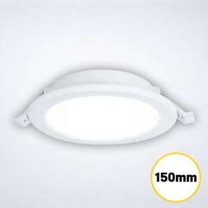 LED 다운라이트 150mm(6인치) 매입등 15W 방습 슬림형 플리커프리
