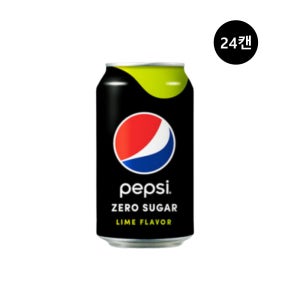 롯데칠성음료 펩시 제로슈거 라임향 355ml 24캔 탄산 음료수 캔음료