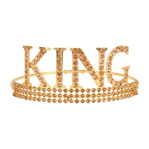 KING 왕관 (골드) 남자친구 생일 축하 파티 용품