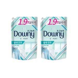 다우니 실내건조 프레시클린 1.35L X2개 / 리필형