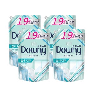 다우니 실내건조 프레시클린 1.35L X4개 / 리필형