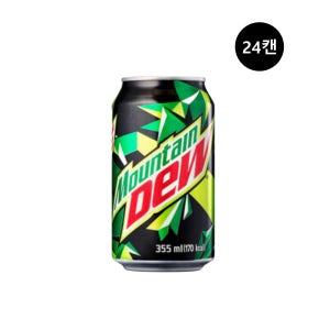 롯데칠성음료 마운틴듀 355ml 24캔 탄산 음료수 캔음료