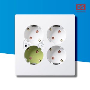 디에스이엘씨 동서 DOSEL D2 화이트 대기전력 차단 콘센트 4구 자동 매입 매립