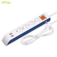 하이탭 국산 안전 USB 멀티탭 접지 멀티콘센트 4구 1.5M