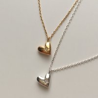 (모앳/목걸이) sue heart necklace (silver925) 실버925은목걸이 하트펜던트 미니 포인트 네크리스