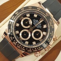 ROLEX 롤렉스 데이토나 블랙 다이아 8P 세라믹 오이스터 플렉스 로즈 116515LN