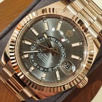 ROLEX 롤렉스 스카이 드웰러 다크로듐 바인덱스 로즈골드 금통 42mm