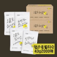 그린위생 미니응원 업소용물티슈 43g2000매