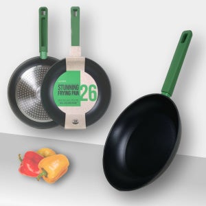 윈닥스 스터닝 인덕션 실리콘손잡이 블랙 프라이팬 26cm