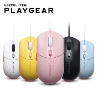 PLAYGEAR 무소음 유선 마우스 게이밍 업무용 가정용