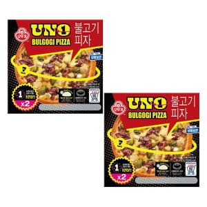오뚜기 UNO 피자 불고기 360g 2인분 2개