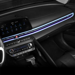 아반떼CN7 N 블루 몰딩 센터페시아 송풍구 커버 튜닝 용품