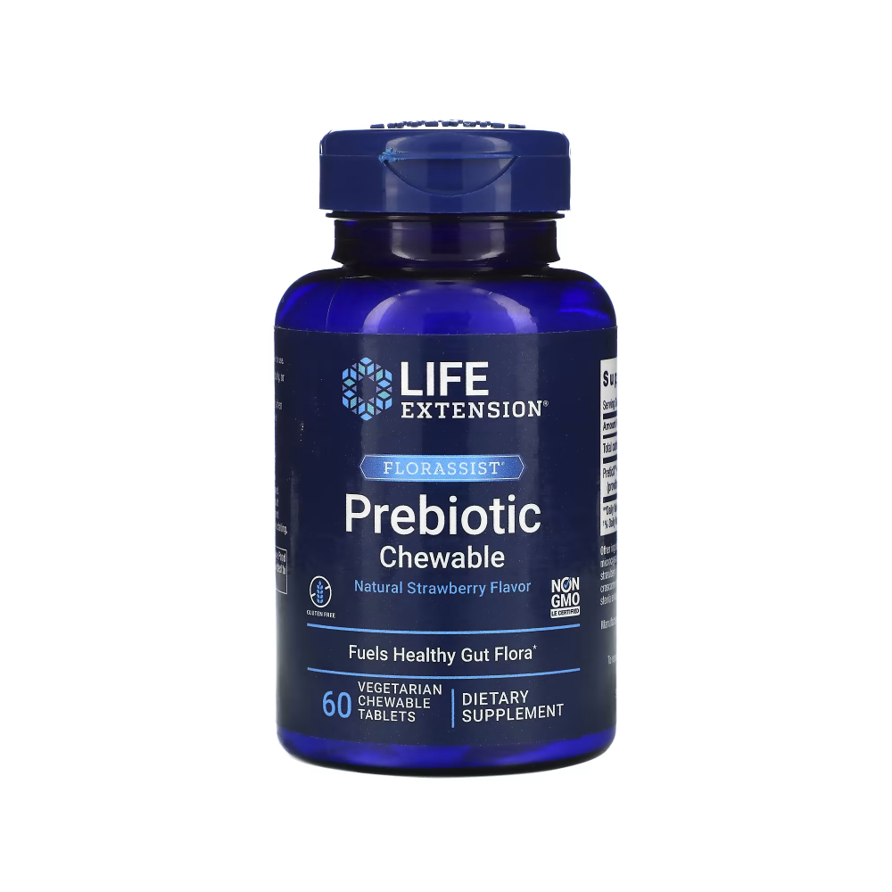 라이프익스텐션 <b>츄어블</b><b>프리바이오틱스</b> 딸기맛 60<b>츄어블</b>