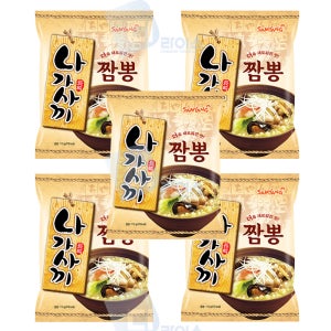 삼양 나가사끼짬뽕 115g 5봉 나가사키 얼큰 백짬뽕