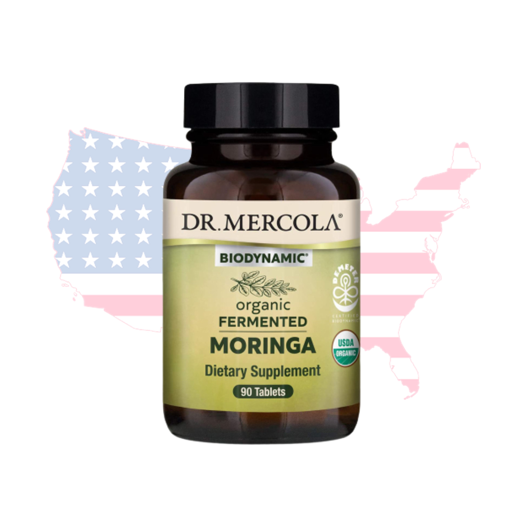 Dr Mercola 바이오다이나믹 오가닉 퍼멘티드 모링가, 90 타블렛