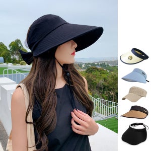 햇빛 자외선 차단 여성썬캡 창넓은모자 여자 선캡 모자