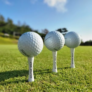 루틴 골프 높이조절 티꽂이 골프용품 대나무 드라이버 루틴티 40mm(50P)